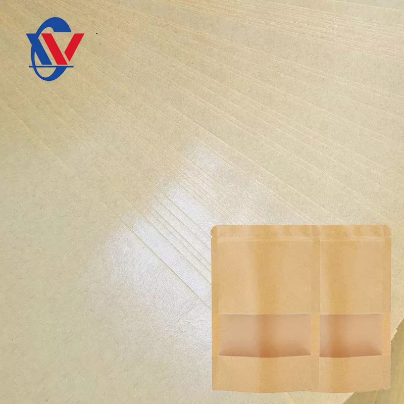 Papel kraft amarelo laminado