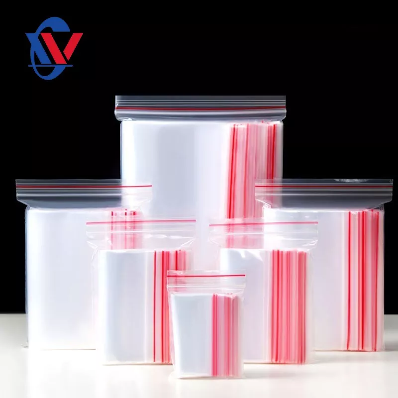 Saco de ziplock de borda branca